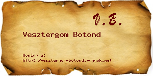 Vesztergom Botond névjegykártya